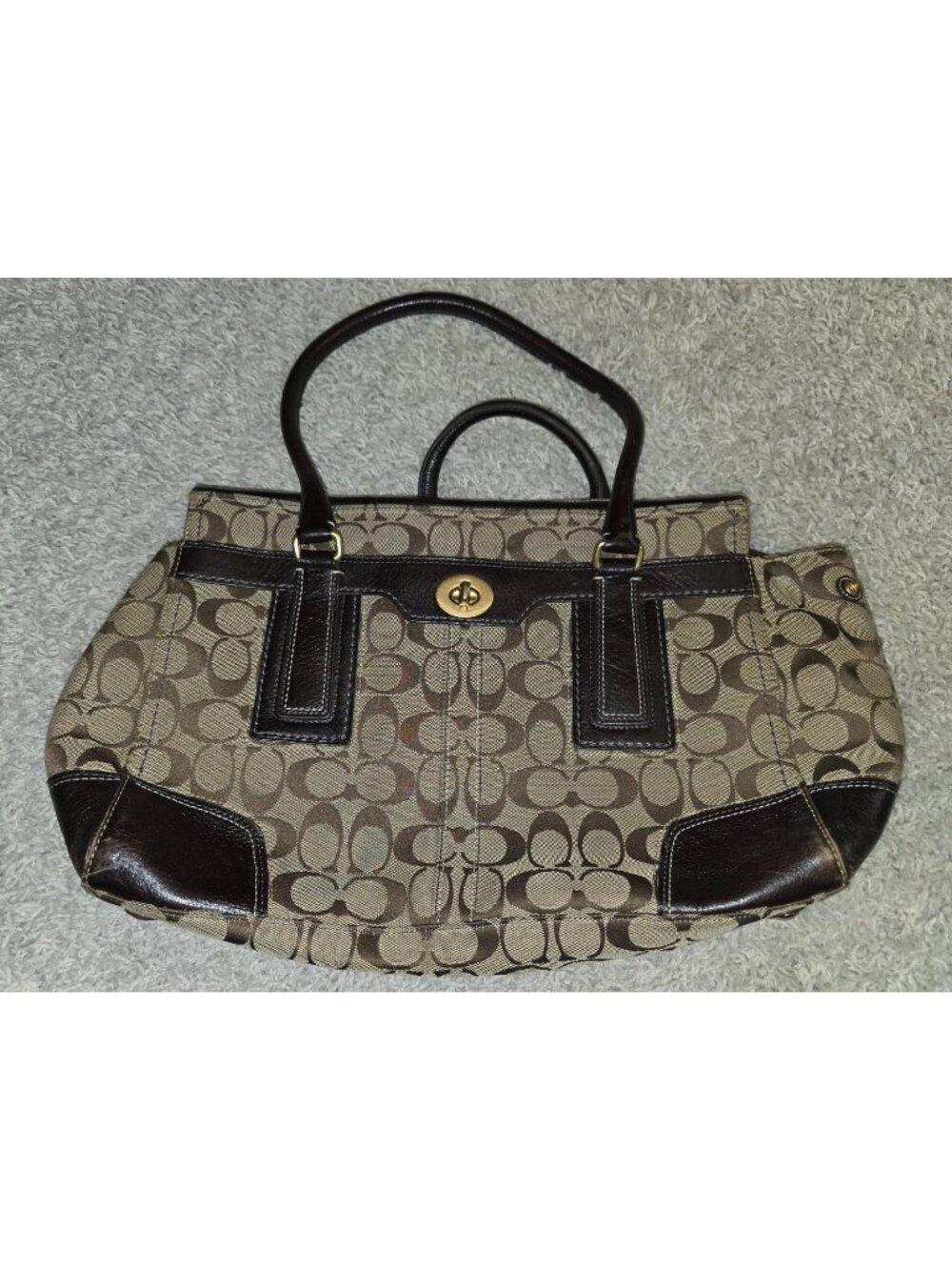 Coach Hamptons Signature Carryall Handbag
